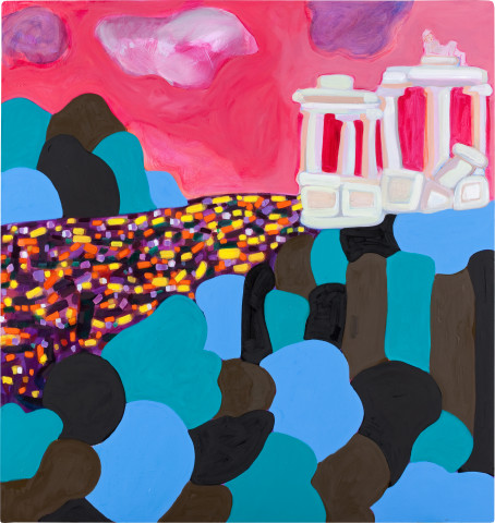 Angela Brennan Landscape with a silver lining, 2009; oil on linen; 180 x 170 cm; enquire