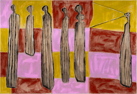 Mia Boe What was that, 2025; oil on linen; 56 x 81 cm; enquire