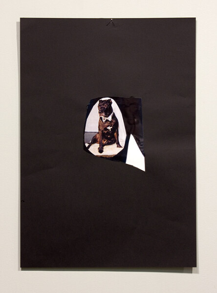 Jacqueline Fraser The Making of 8 Mile 2012, 2012; archival card, duratrans, magazine clippings, paint, archival glue, wood grain contact, cling wrap, gold foil paper, plastic sheeting; dimensions variable; enquire