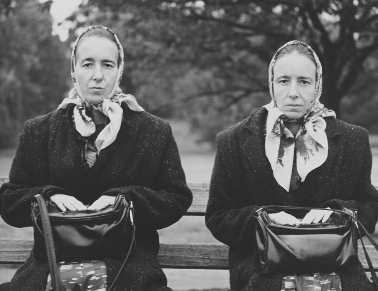 Juliet Darling Greta and Freda, Winter Park, London #1, 2009, hand printed silver gelatin fibre base print, fully archival, 56 x 75 cm