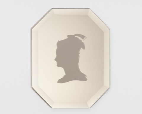 Octavia Cook The Maharani, 2007; sandblasted mirror, wood; enquire