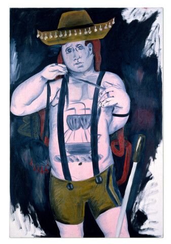 Linda Marrinon Petulant & Pink, 1990; oil on canvas; 137 x 91 cm; enquire