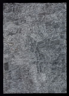 Nyapanyapa Yunupiŋu untitled, 2018; 5330-18; paint pen on clear acetate; 84 x 60 cm; enquire