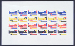 Simon Patterson Untitled, 1996; silkscreen print (24 tables); 68 x 109 cm; Edition of 45; enquire
