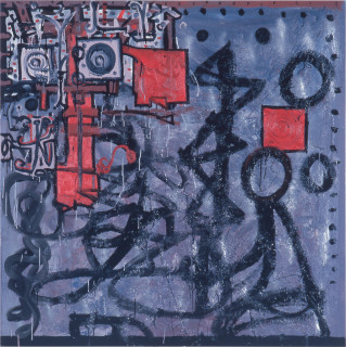Gareth Sansom Untitled, 1987; oil on canvas; 137 x 137 cm; enquire