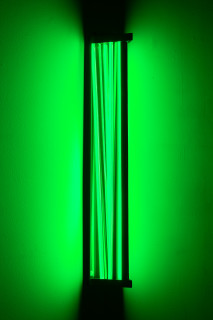 Callum Morton City Lights #11, 2026; steel, 2Pac polyurethane, lights; 94.5 x 19 x 15.5 cm; enquire