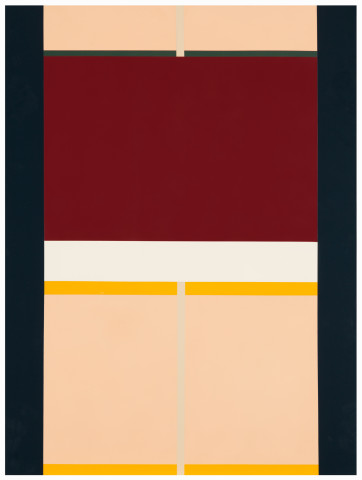 Esther Stewart The Shape of Things to Come, 2014; enamel on board, framed; 120 x 90 cm; enquire