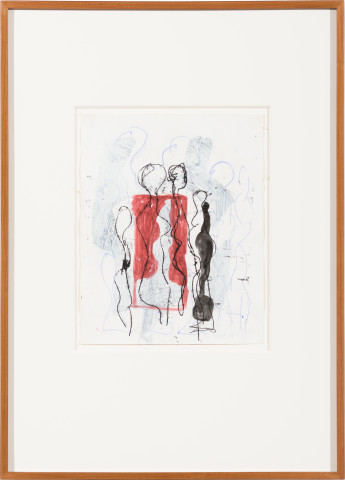 Newell Harry Untitled, 2015; ink, gouache, gesso on paper; 71 x 51 cm; (framed); enquire