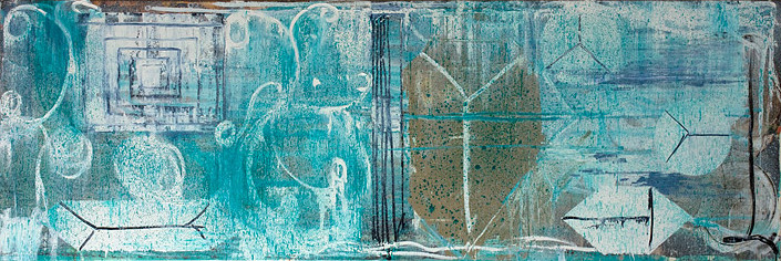 John Firth-Smith Old Site #2, 2009; oil on linen; 3' x 9' (91.4 x 274.3 cm); enquire
