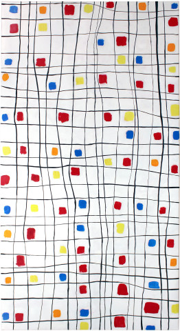 Angela Brennan Infinity plus Three, 2011; oil on linen; 240 x 130 cm; enquire