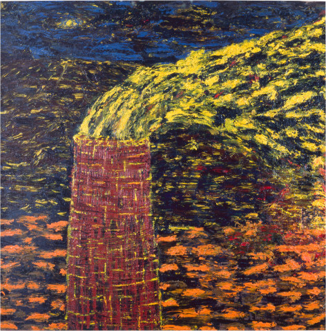 Jonathan Throsby Sulphur Stack, 1984; oil on canvas; 190 x 190 cm; enquire
