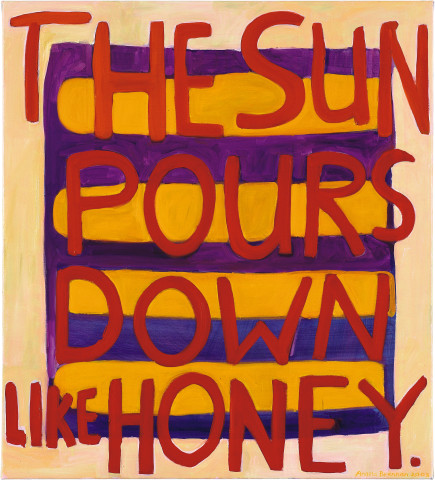Angela Brennan The sun pours down like honey, 2003; oil on linen; 101 x 90 cm; enquire