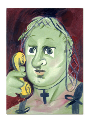 Linda Marrinon The Green Telephone Call, 1990; oil on canvas; 83 x 61 cm; enquire