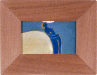 Joan Ross Looking Back Up The Coast, 1989; oil and acrylic on masonite; 12 x 19 cm; enquire