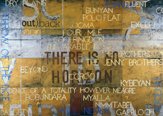 Imants Tillers Nature Speaks: AT, 2002; synthetic polymer paint, gouache on 16 canvasboards, nos. 72586-72601; 101.6 x 142 cm; enquire