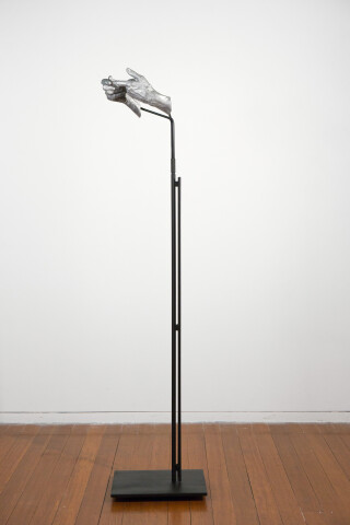 Julie Rrap Instrument: Counting, 2015; cast aluminium and steel; 157 x 37 x 25 cm; Edition of 5 + AP 1; enquire