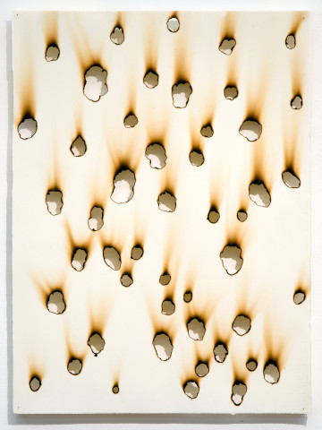 Lindy Lee Conflagrations From the End of Time (3), 2009; paper, fire; 76 x 56 cm; enquire