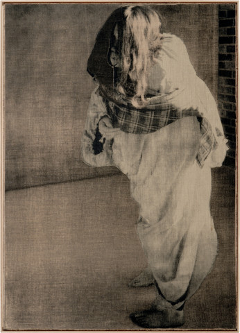 David Noonan Untitled, 2008; screen printed jute and linen collage; 210 x 150 cm; enquire