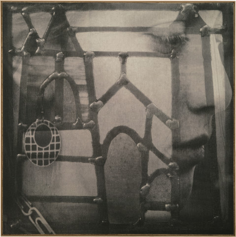 David Noonan Untitled, 2010; screen printed jute and linen collage; 214 x 214 cm; enquire