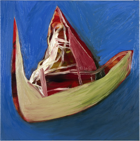 Gareth Sansom Don't Look Now (Nicholas Roeg), 2012; oil and enamel on linen; 60 x 60 cm; enquire