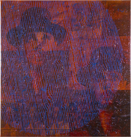 Mark Titmarsh What I Owe The Moderns, 1988-89; acrylic and paper on canvas; 134 x 128 cm; enquire