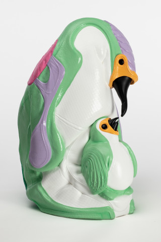 Patricia Piccinini Togetherness, 2025; silicone, polyyurethane, resin; 45 x 30 x 29 cm; From a suite of 6 colour variations; more info; enquire