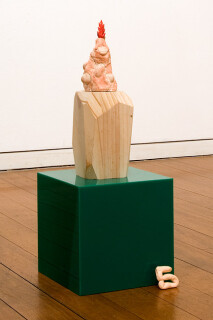 Mikala Dwyer 5, 2009; molding clay, stones, sequins, wood, acrylic; 48 x 18 x 18 cm; enquire