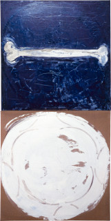 John Firth-Smith Levitation, 1993; oil on linen; two canvases each 122 x 122, total 244 x 122 cm; enquire