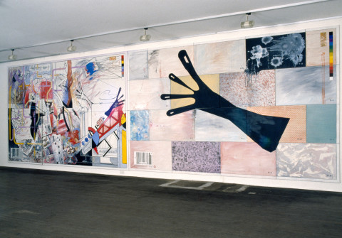 Juan Davila Painting Signature, 1984-85; oil on canvas; 274 x 853 cm; enquire