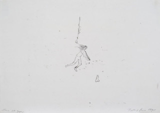 Tracey Emin There it goes, 1998; black ink on paper; 42 x 60 cm; enquire