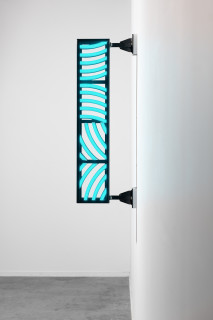 Callum Morton City Lights #8, 2026; steel, powder coating, lights; 106 x 34 x 12 cm; enquire