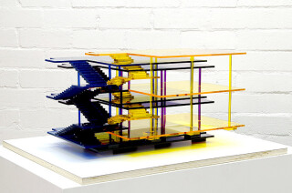 James Angus Dom-Ino Colour Separation, 2007; acrylic; 33 x 75 x 60 cm; enquire