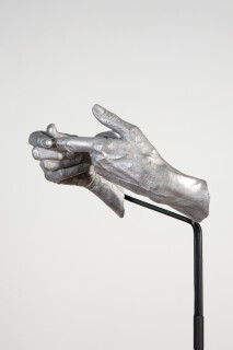 Julie Rrap Instrument: Counting, 2015; cast aluminium and steel; 157 x 37 x 25 cm; Edition of 5 + AP 1; enquire