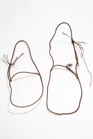 Lorraine Connelly-Northey Narrbong-galang, 2019; CONNL - 0034; rusted cable wire; 230 x 200 x 53 cm; Enquire