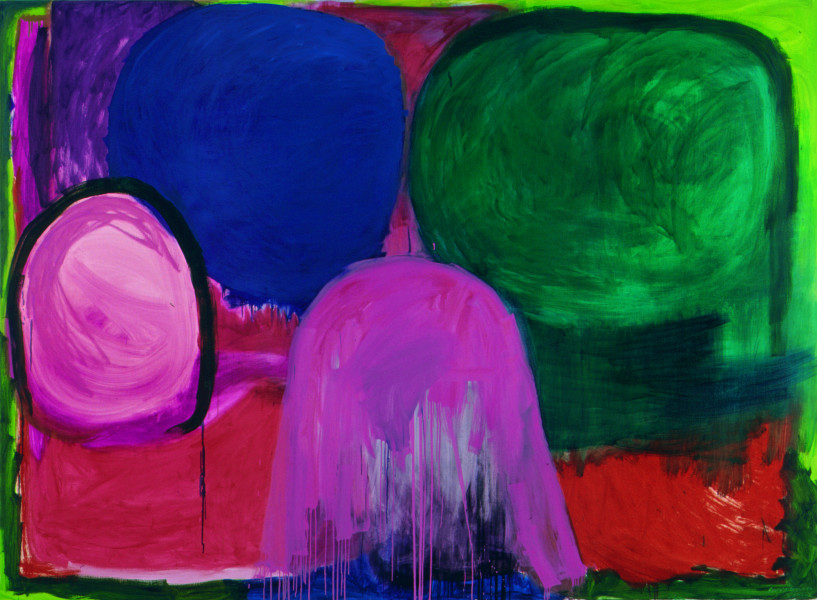 Angela Brennan Found Landscape I, 2002, oil on linen, 199 x 275 cm