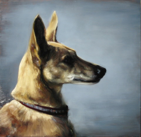 Louise Hearman Untitled #1083, 2005; oil on masonite; 47 x 48 cm; enquire