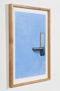 Callum Morton Door #2, 2024; pencil and gouache on paper; 42 x 30 cm; enquire