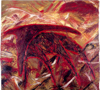 Jonathan Throsby Cow Cow Mucas Cow, 1982; oil on canvas; 198 x 183 cm; enquire