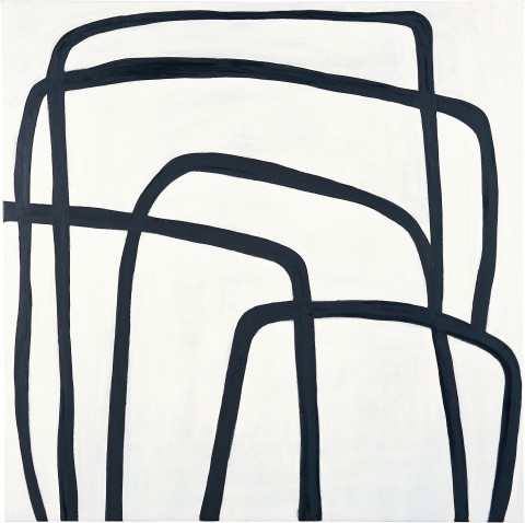 Angela Brennan Mars Black, 2005; oil on linen; 180 x 180 cm; enquire