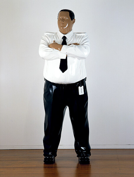 Michael Parekowhai Kapa Haka (Kikorangi), 2003; automotive paint on fibreglass (figure looking to left); 188 x 68 x 42 cm; enquire