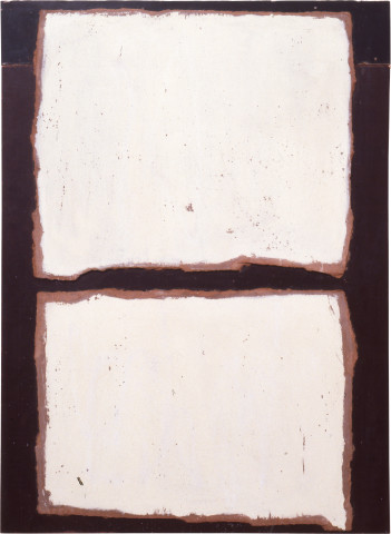 Rosalie Gascoigne Clouds II, 1992; Masonite on formboard; 137 x 100.5 cm; enquire