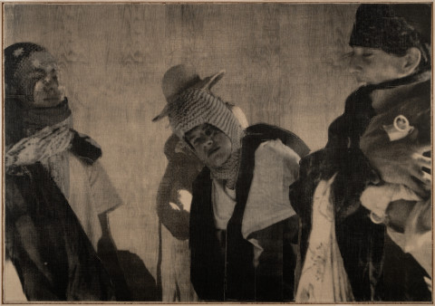 David Noonan Untitled, 2008; screen printed jute and linen collage; 210 x 300 cm; enquire