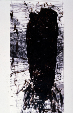 Mike Parr Werner Von Braun (Alchemy and Death), 1987; acrylic, girault pastel & charcoal on canvas; enquire