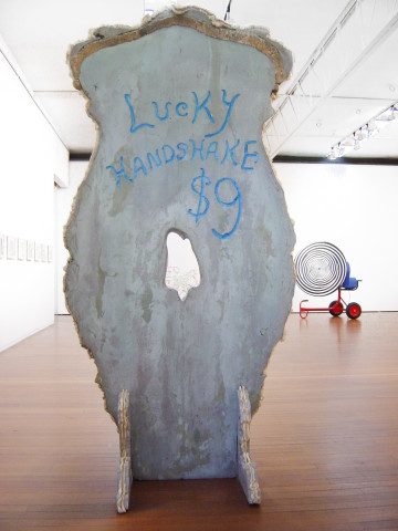 Hany Armanious One-way street, 2003; polystyrene, expanding foam, acrylic, snap-lock bag tops; 241 x 160 x 80 cm; enquire