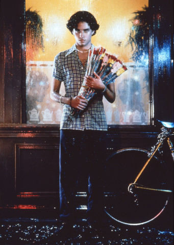 Pierre et Gilles Le vendeur de fleurs (Freddy, Chacinil & David Lachapelle), 1994; painted photograph; 98.5 x 71 cm; enquire
