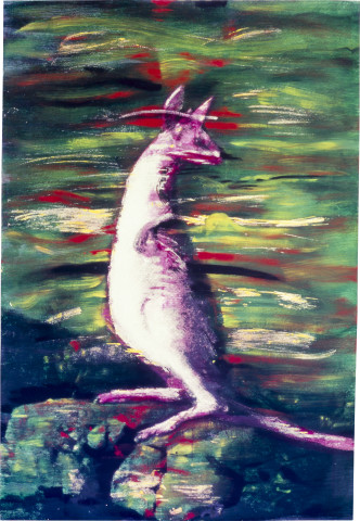 Ian North Five Seasons in Magenta Konogouro I, 1992; acrylic, black and white photographs; 172.5 x 118.5 cm; enquire