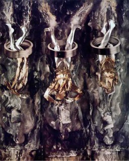 Fiona Hall Divine Comedy, 1988; polaroid photograph; 68 x 53 cm; series of 12 images; enquire