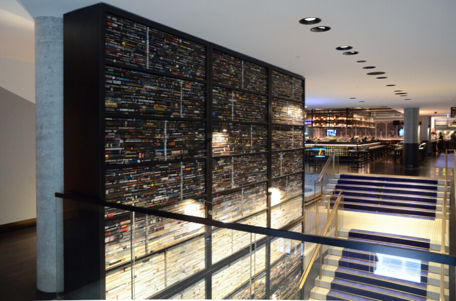 Exhibition view, Claire Healy and Sean Cordeiro Reader's Digest, 2016; Books, MDF, adhesive; 4900x5500x550mm