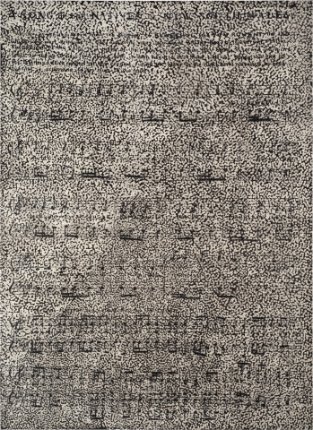 Daniel Boyd Untitled (DBSC), 2016; oil, charcoal and polymer medium on canvas; 206 x 150 cm; enquire