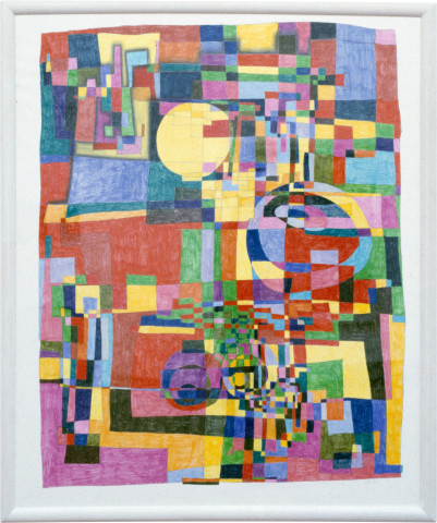 Dale Frank YELWORC RETSIELA, 1992; ink, pencil & mixed media on paper; 189 x 160 cm; enquire